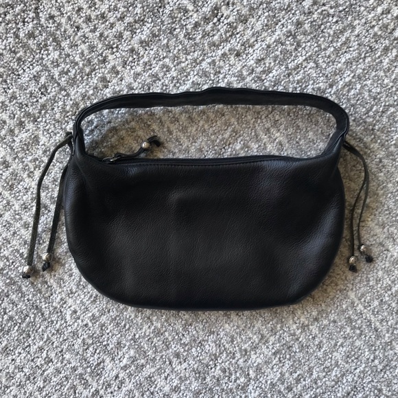 Black Leather Kenneth Cole Shoulder Bag - Picture 2 of 4
